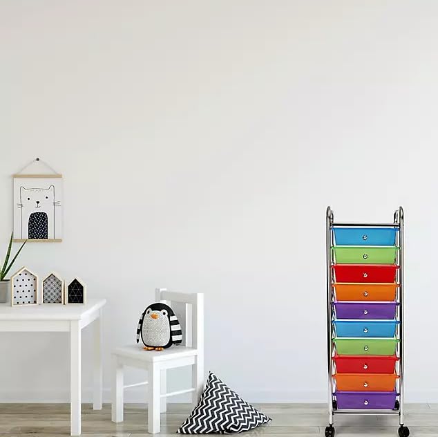 10 Drawer Rolling Storage Cart H261