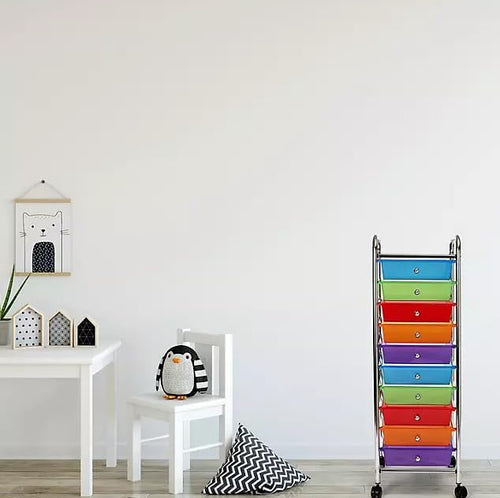10 Drawer Rolling Storage Cart H261