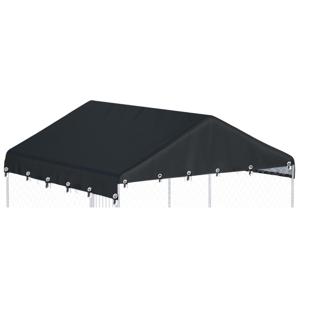 Black Outdoor Dog Kennel Cover 10'W x 10'L N19072