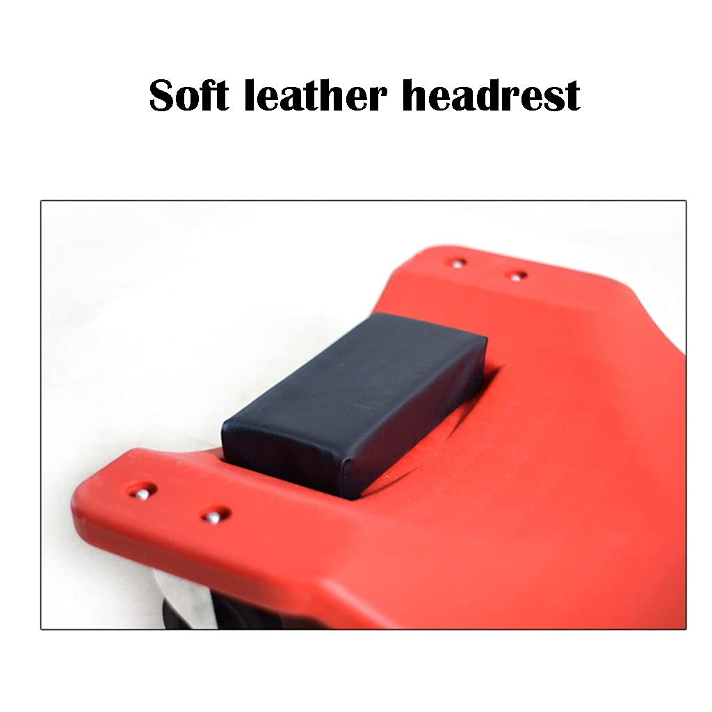 Rolling Garage Shop Creeper with Padded Headrest and 6 Casters B2547