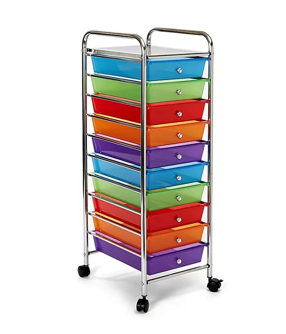 10 Drawer Rolling Storage Cart H261