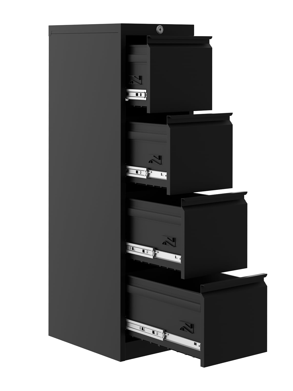 4 Drawer Metal File Cabinet with Lock Y60489
