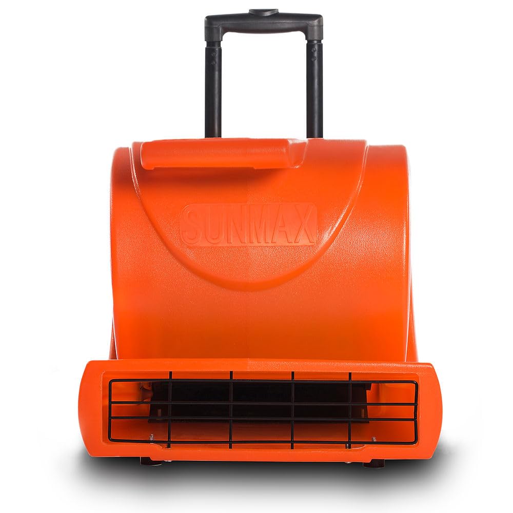 3-Speed 1.3HP 5000 CFM Air Mover Floor Dryer with Telescopic Handle O786