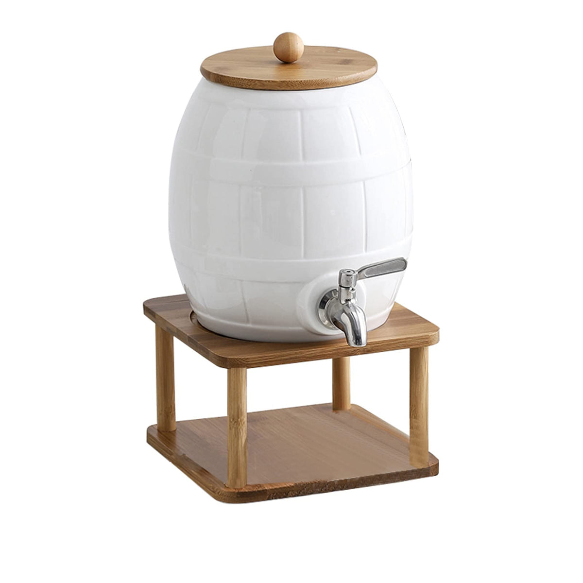 Ceramic Beverage Dispenser with Stainless Steel Spigot K375