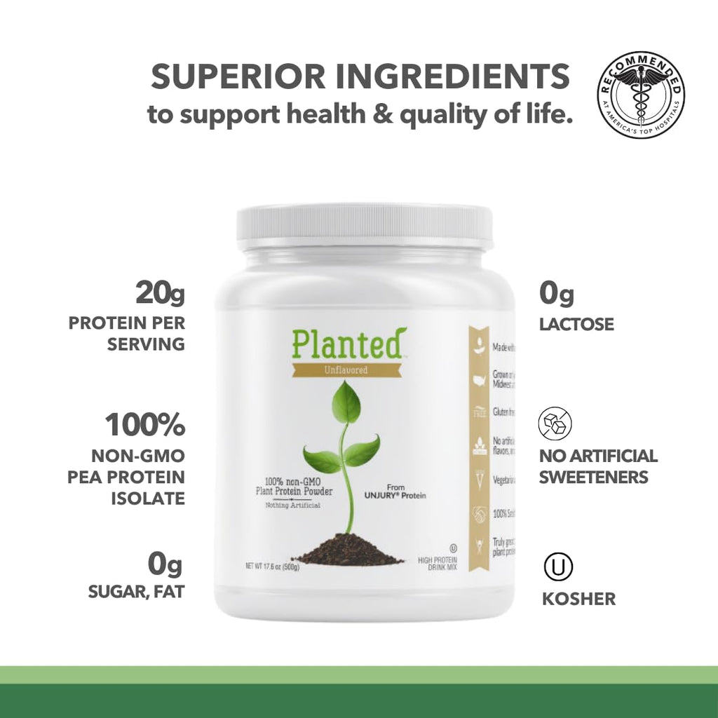 Vegan Unflavored Protein Powder 20 Servings C507