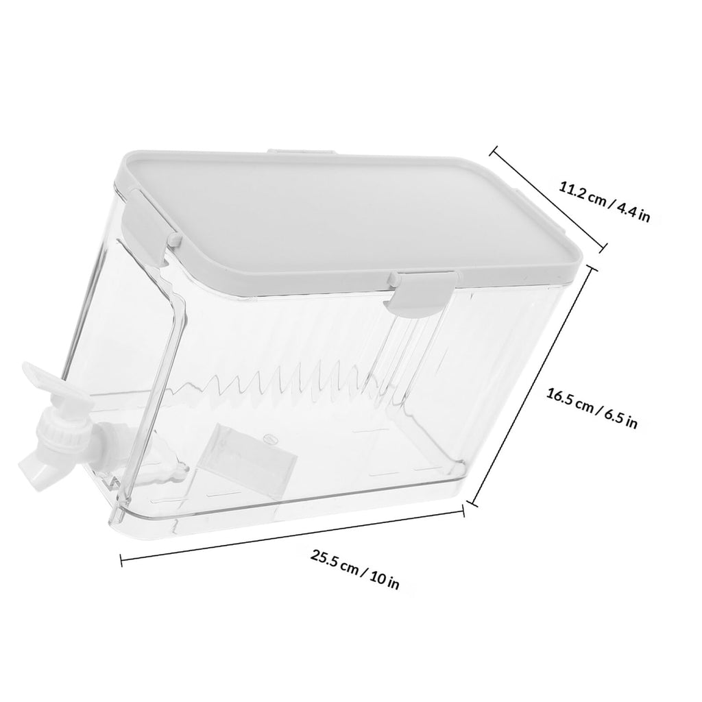 Refrigerator Water Jug with Faucet Large Capacity Beverage Dispenser O86521