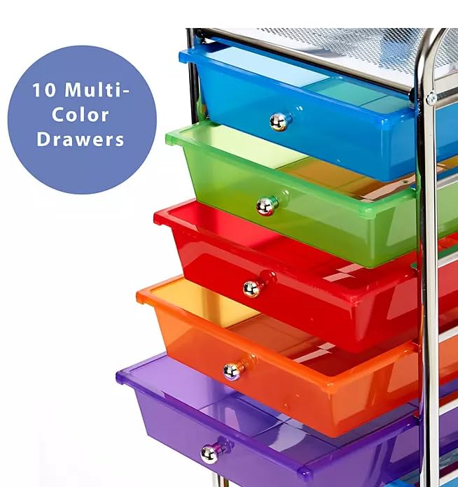 10 Drawer Rolling Storage Cart H261