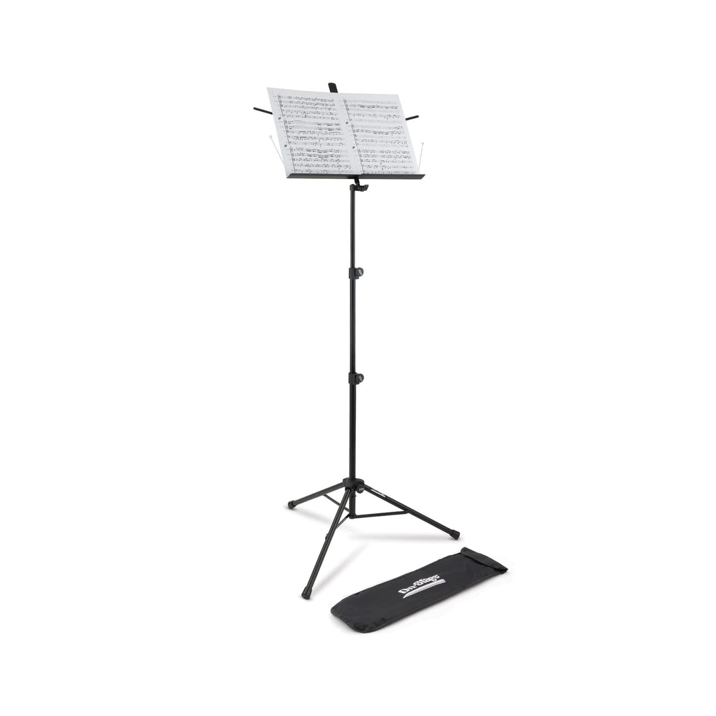 Black Metal Folding Sheet Music Stand with Bag R48942