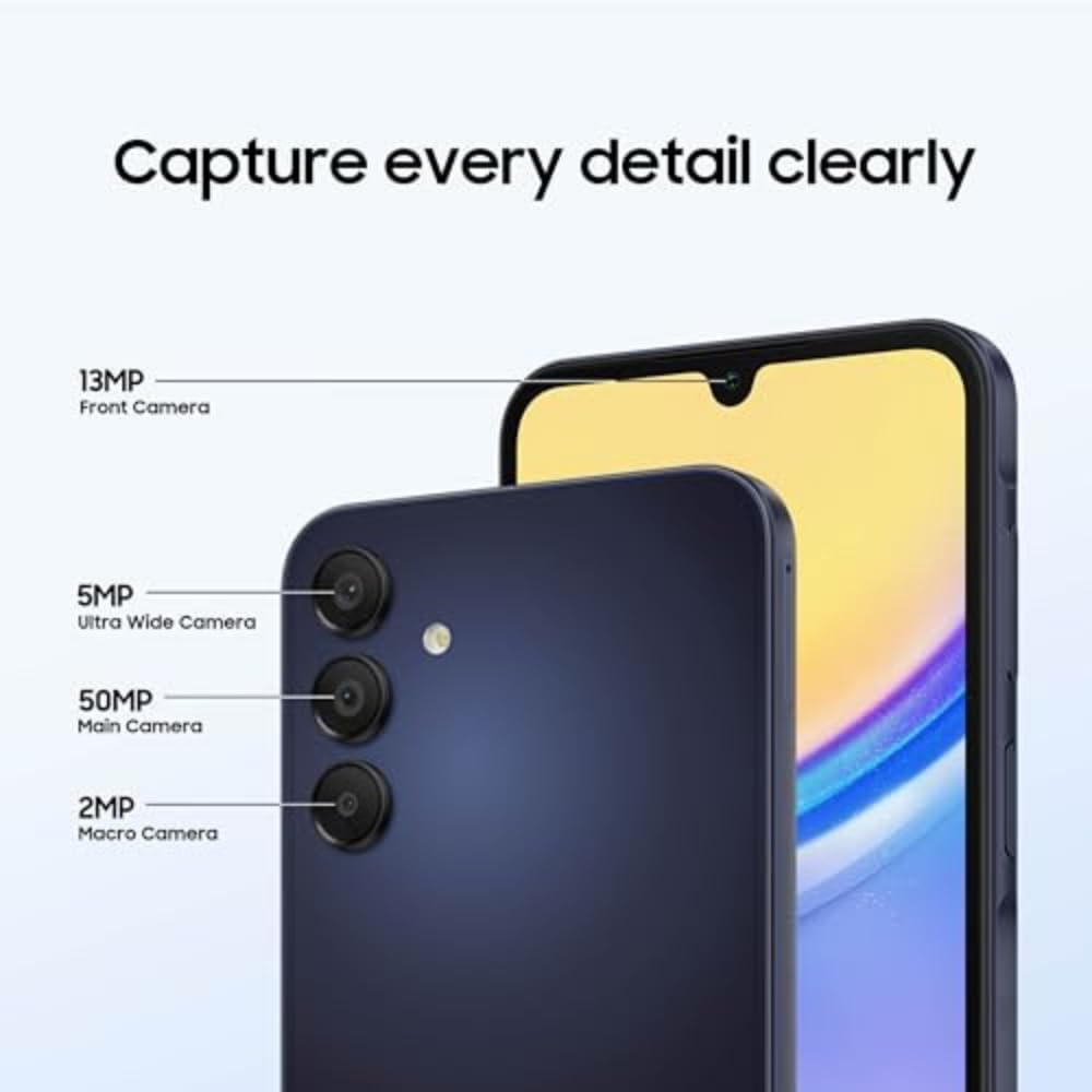 Unlocked Android Smartphone 128GB AMOLED Display Blue Black L122651