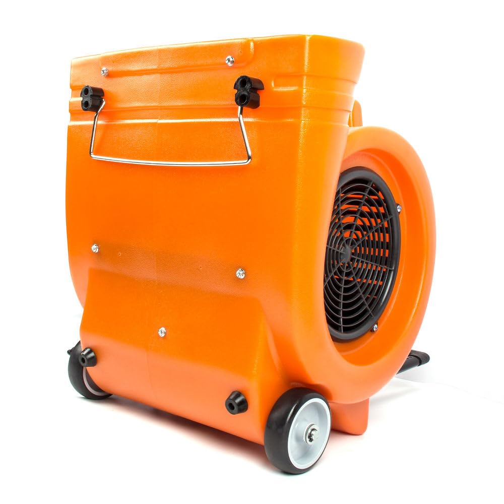 3-Speed 1.3HP 5000 CFM Air Mover Floor Dryer with Telescopic Handle O786