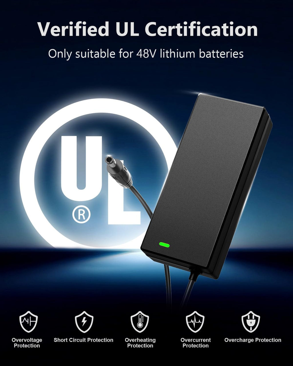 54.6V 2A Lithium Battery Charger V576439