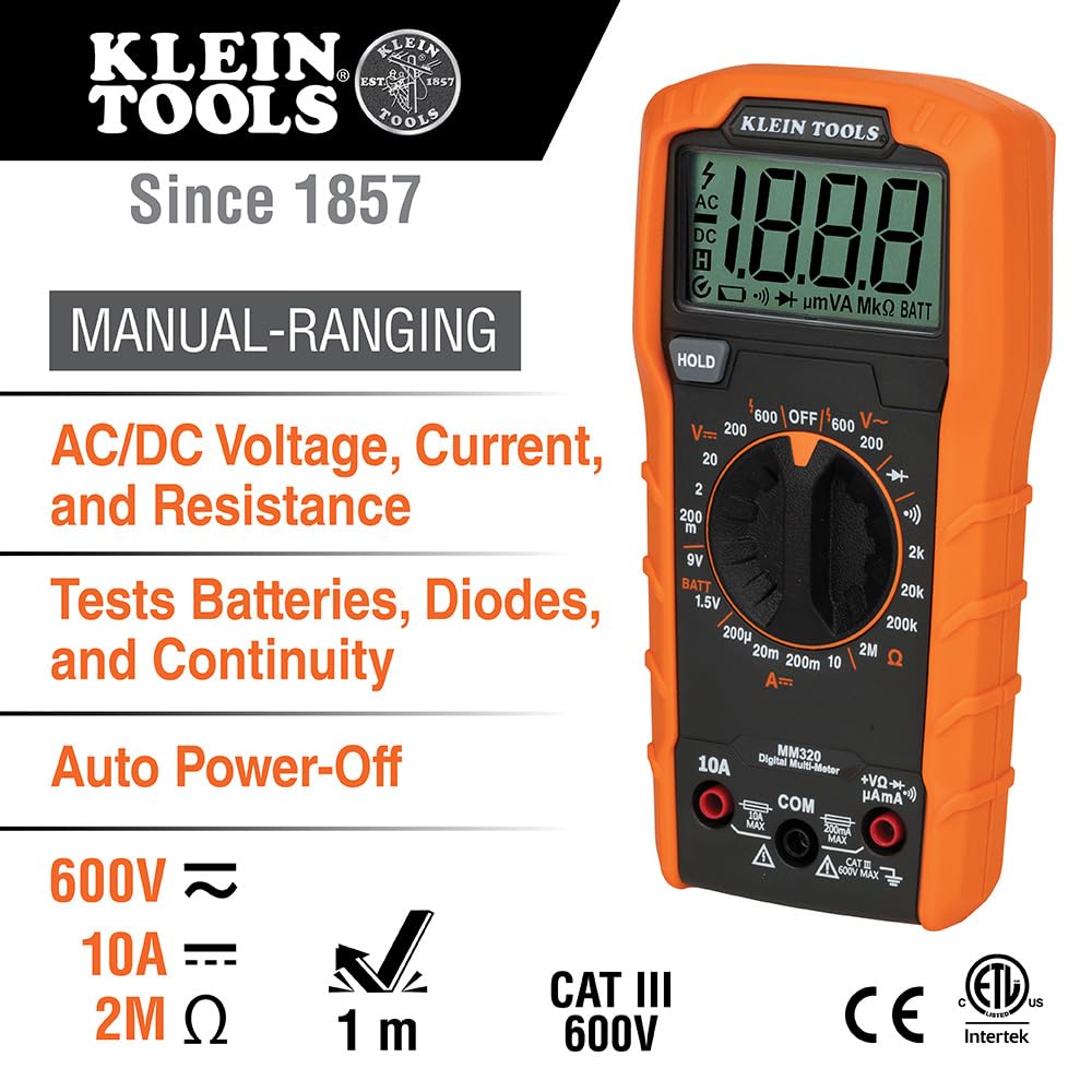 Digital Multimeter Electrical Test Kit with Carrying Case X7482