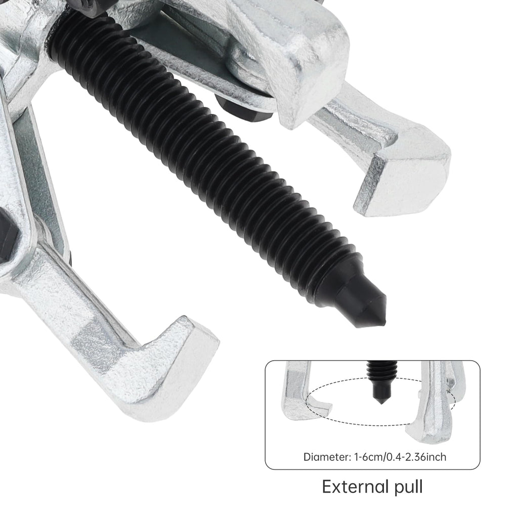 2.36 Inch Adjustable High Carbon Steel 3-Jaw Gear Puller Tool H23611