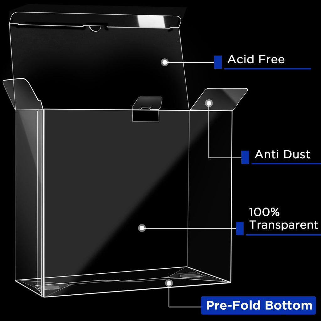 4 Packs Transparent Easy to Fold Protector Case O173399
