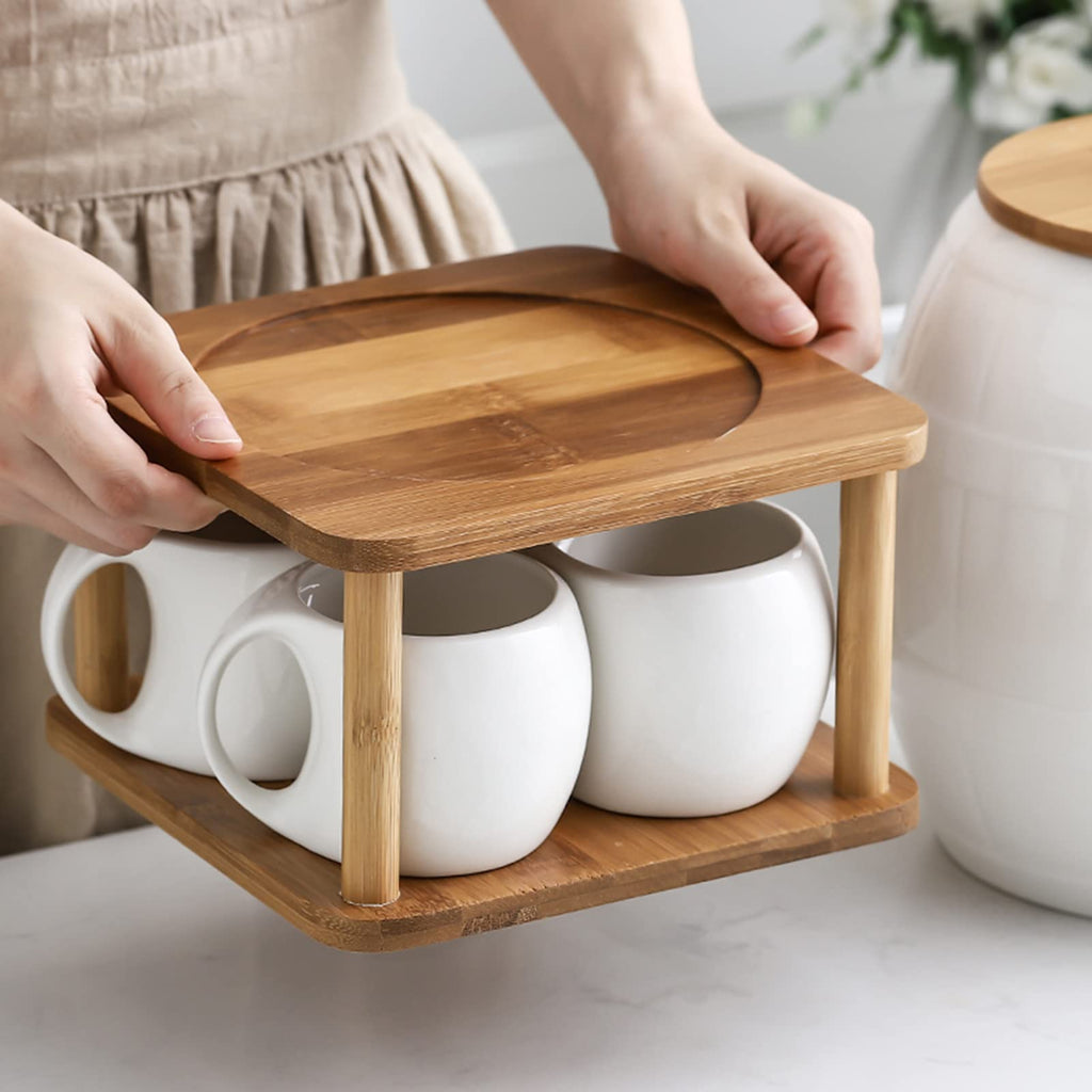 Ceramic Beverage Dispenser with Stainless Steel Spigot K375