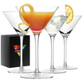 9 oz Handmade Crystal Martini Glasses Set of 4 A717382