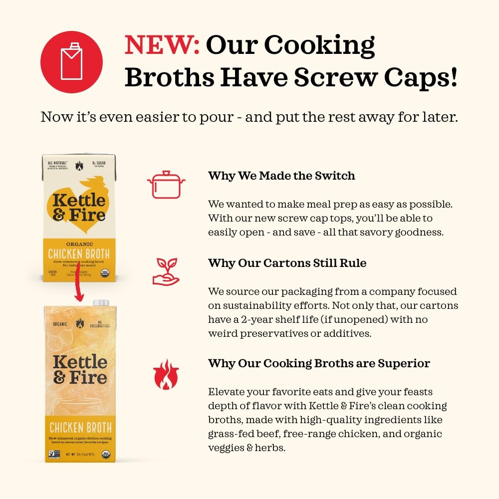 Low Sodium Chicken Broth Pack of 4 Organic 32 oz N6095