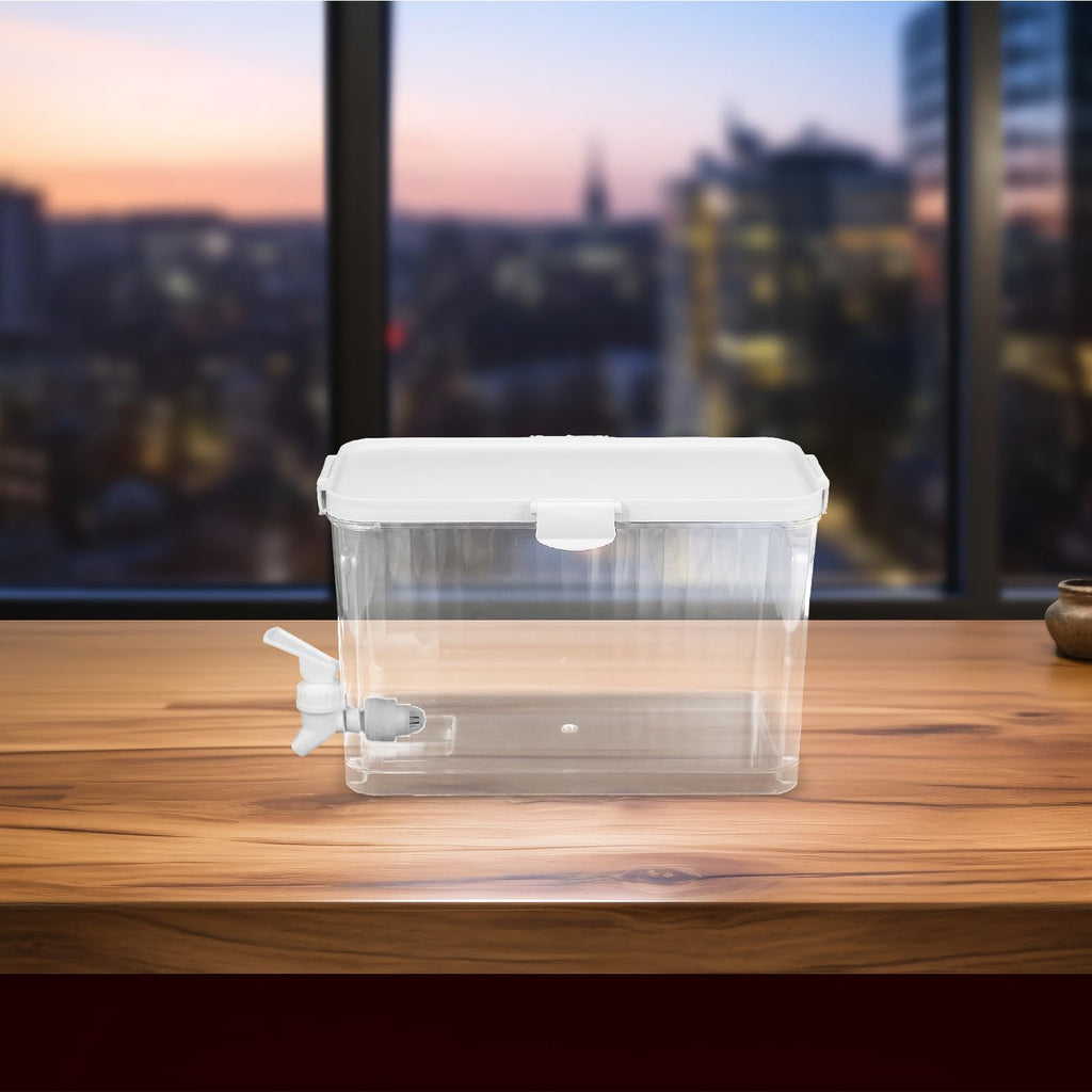 Refrigerator Water Jug with Faucet Large Capacity Beverage Dispenser O86521