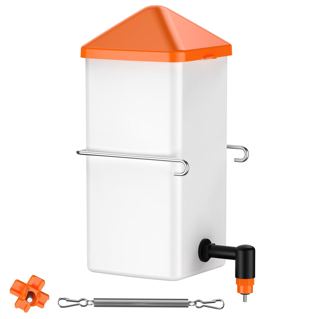 1L Baby Chick Waterer with Nipple Drinker and Anti-Roost Cone F404