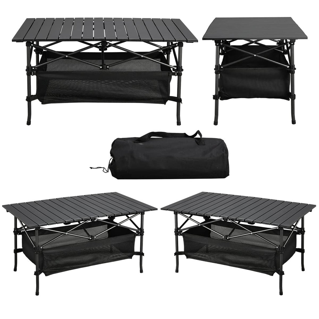 Lightweight Aluminum Folding Camping Table with Carrying Bag P2787