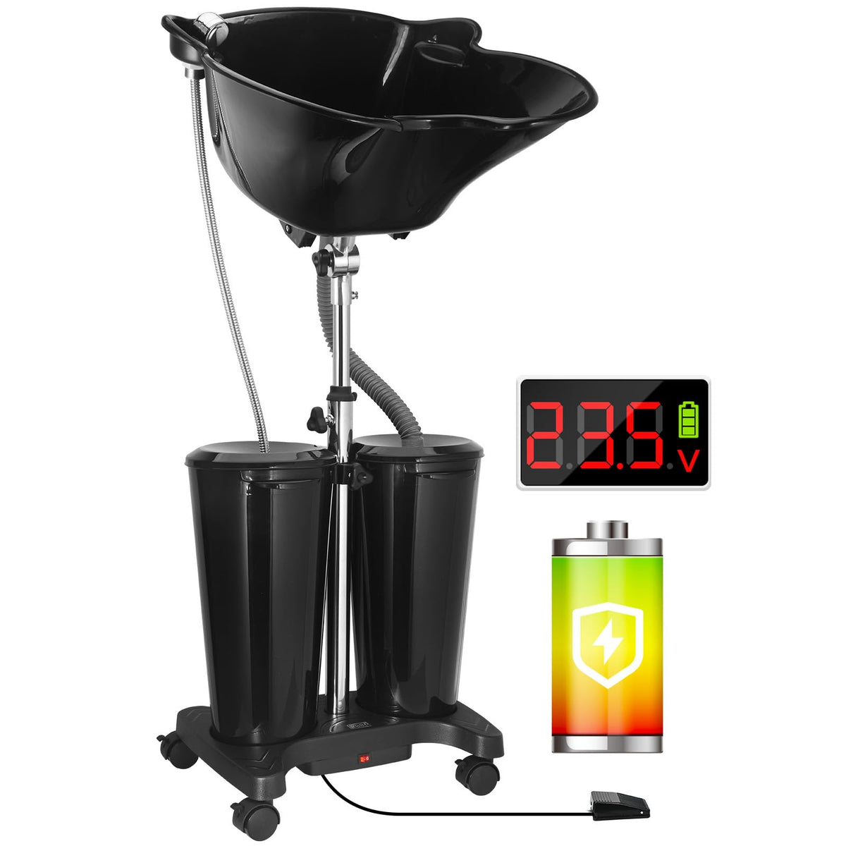 Portable Shampoo Bowl with Electric Pump C26009