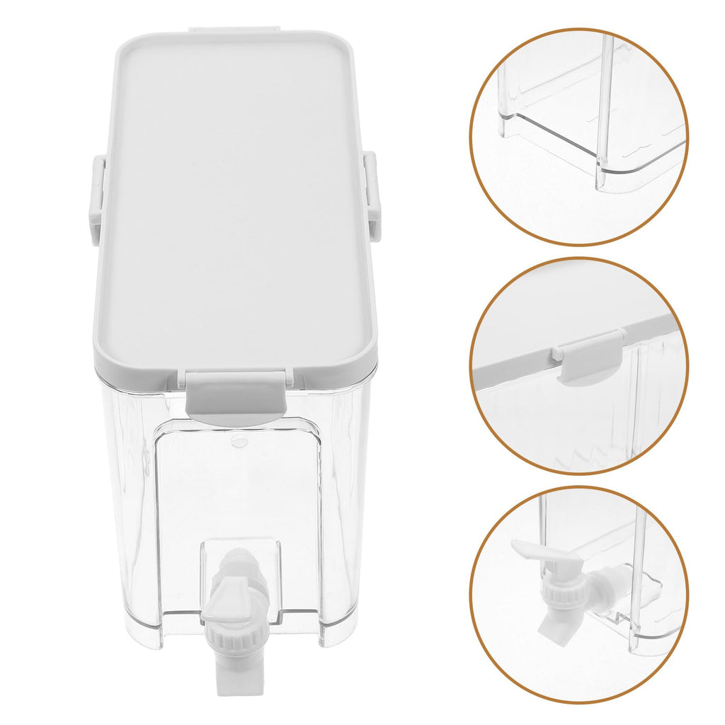 Refrigerator Water Jug with Faucet Large Capacity Beverage Dispenser O86521