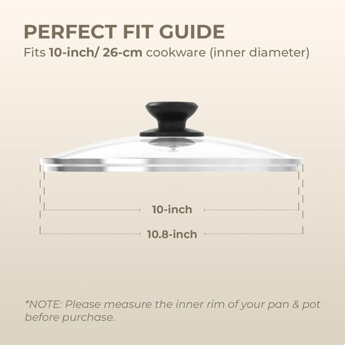10 Inch Tempered Glass Pan Lid Z66040
