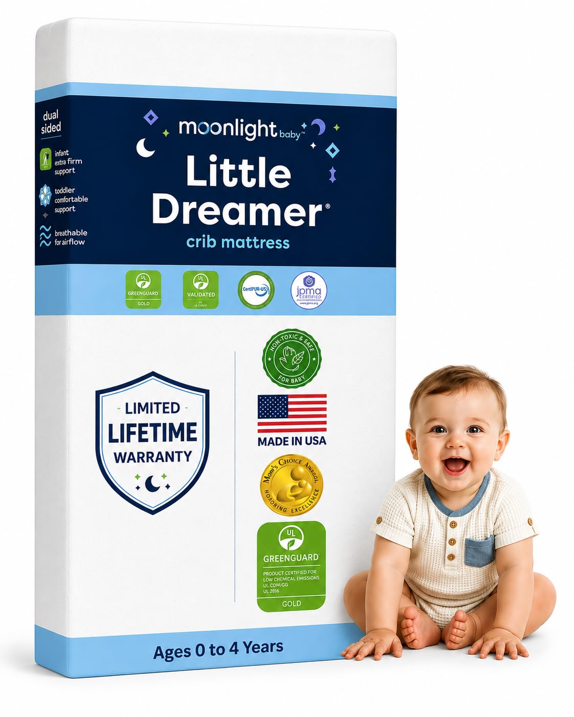 Dual-Sided Baby & Toddler Crib Mattress N5524
