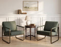 Set of 2 Green Fabric Accent Chair N150579