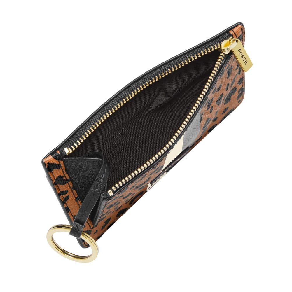 Brown Leather Small Crossbody Handbag D7723