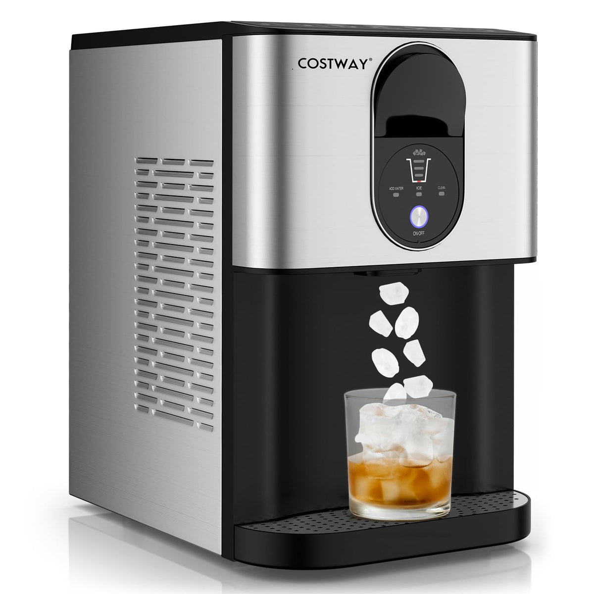 Self Dispensing Nugget Ice Maker Countertop 56Lbs/24H C337741