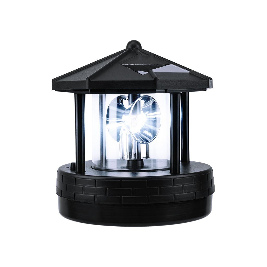 Solar Lighthouse Light with Rotating Beacon T216