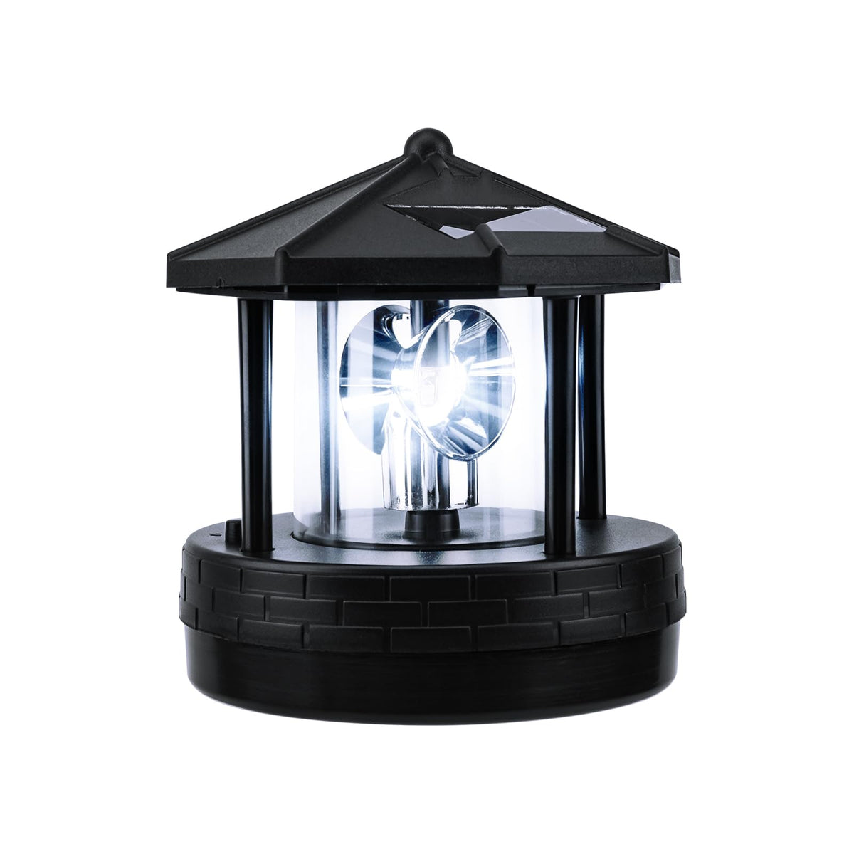 Solar Lighthouse Light with Rotating Beacon T216