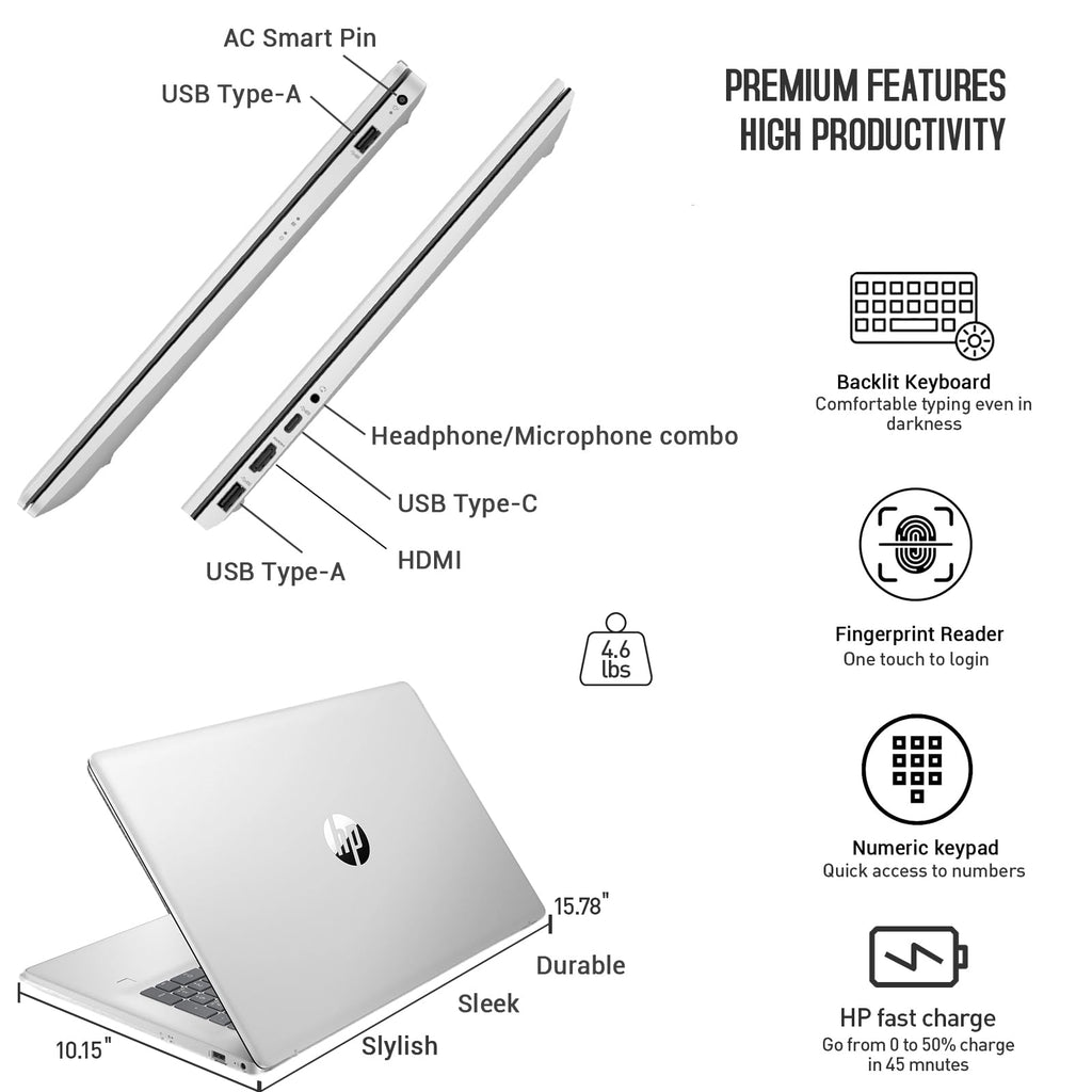 17.3" Touchscreen Laptop, Intel 10-Core i7, 64GB RAM 1TB SSD N326