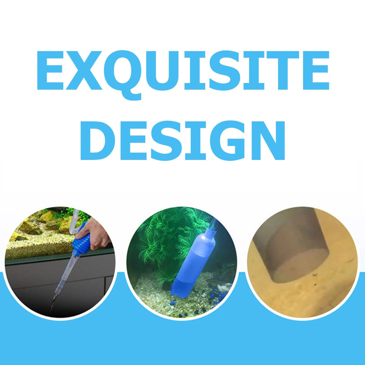 Fish Tank Water Changer Tool with Cleaning Brush Set P3612