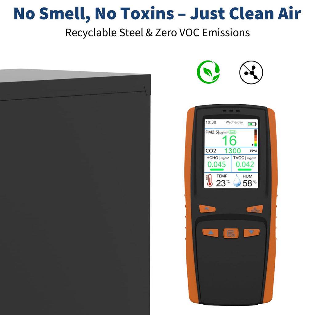 4 Drawer Metal File Cabinet with Lock Y60489