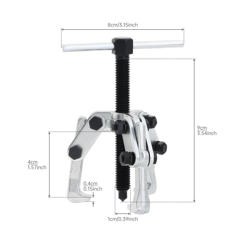 2.36 Inch Adjustable High Carbon Steel 3-Jaw Gear Puller Tool H23611