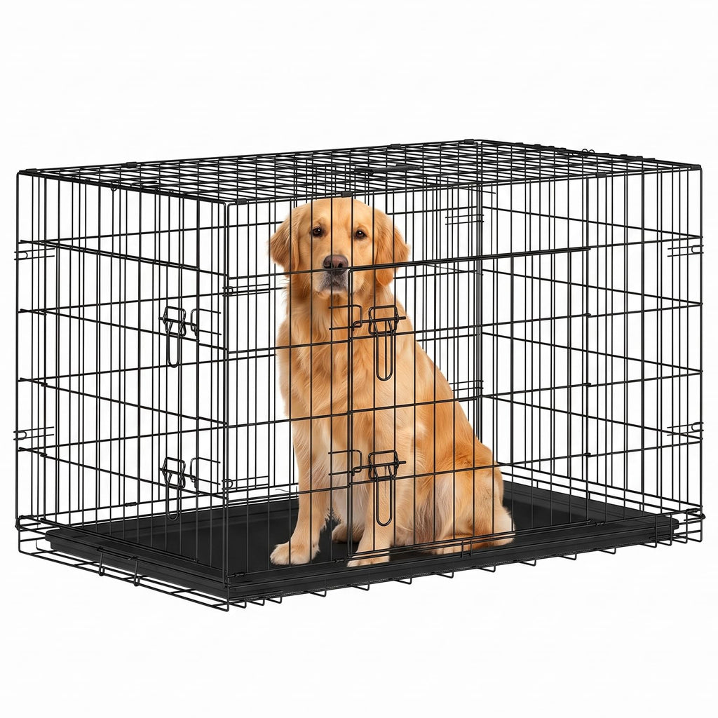 48" Double Door Crate Kennel with Divider X2059