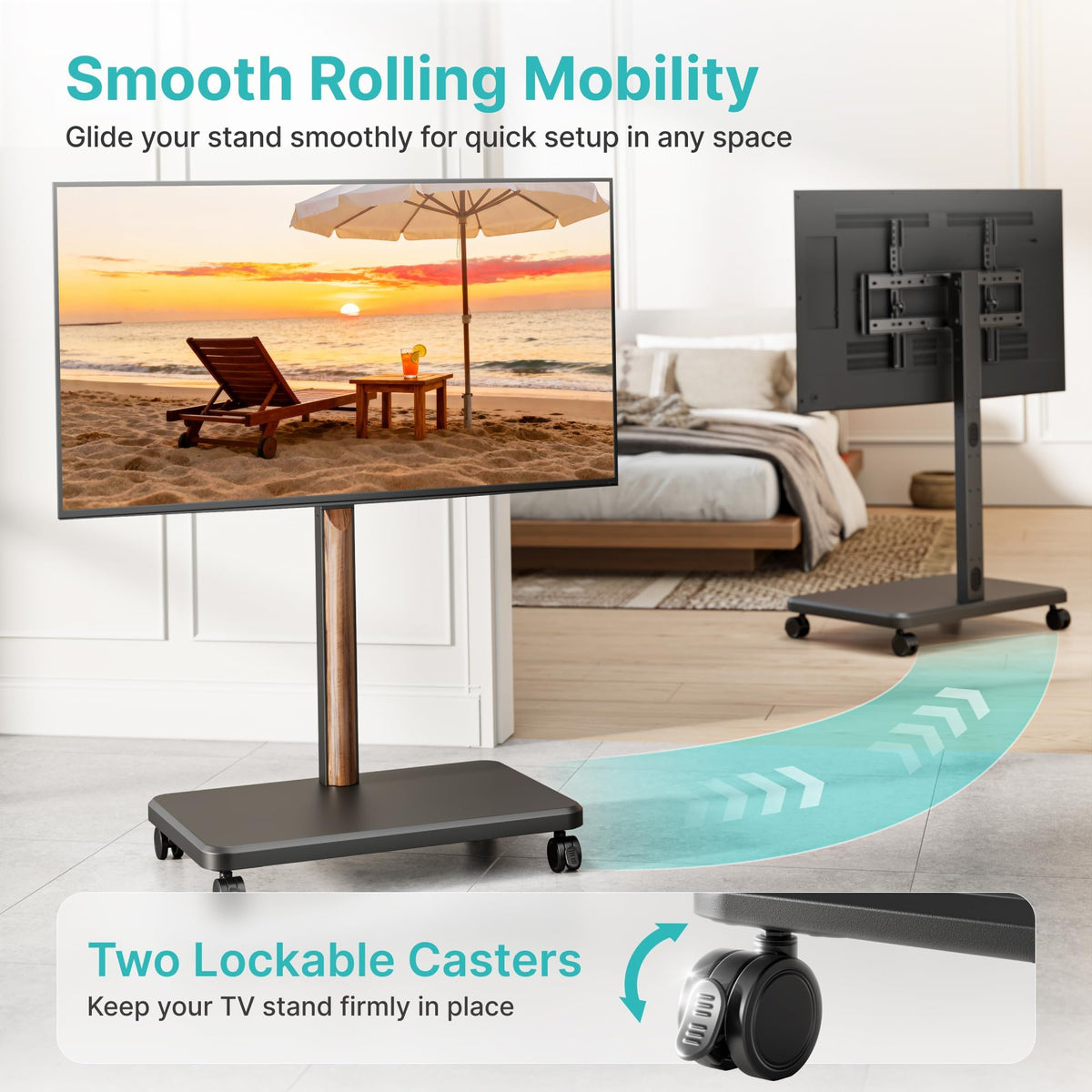 TV Rolling Cart for 32-85 Inch Screen P64085