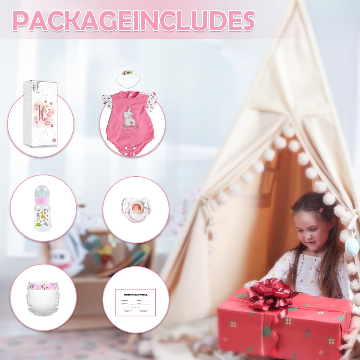 20 Inch Realistic Silicone Vinyl Baby Doll D8700