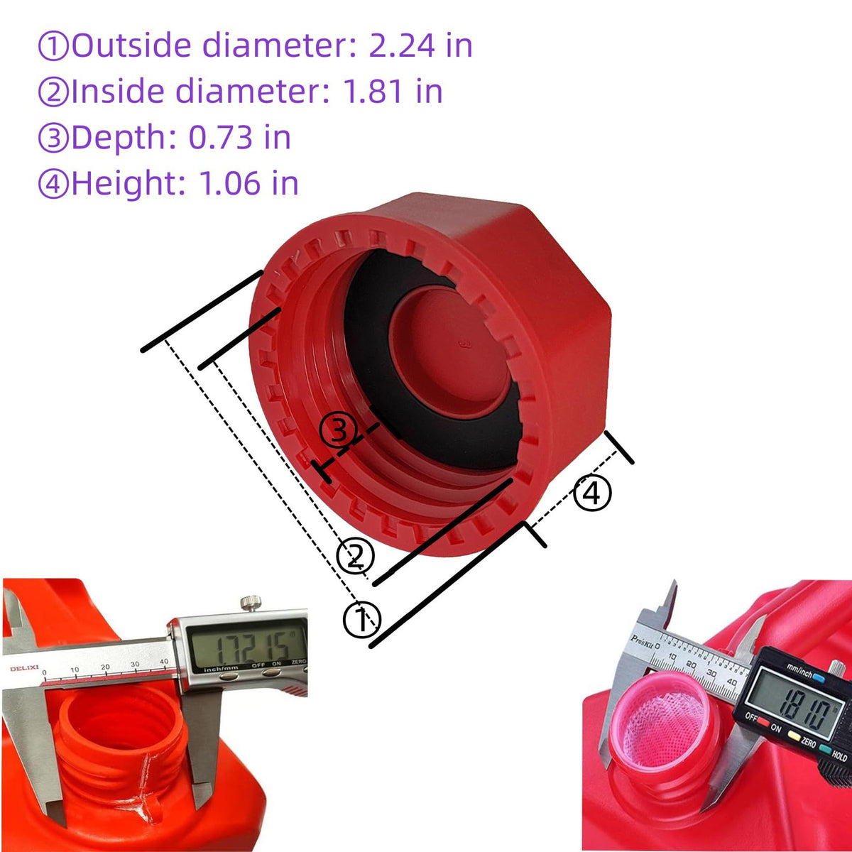 Gas Can Cap Replacement Lid K19643