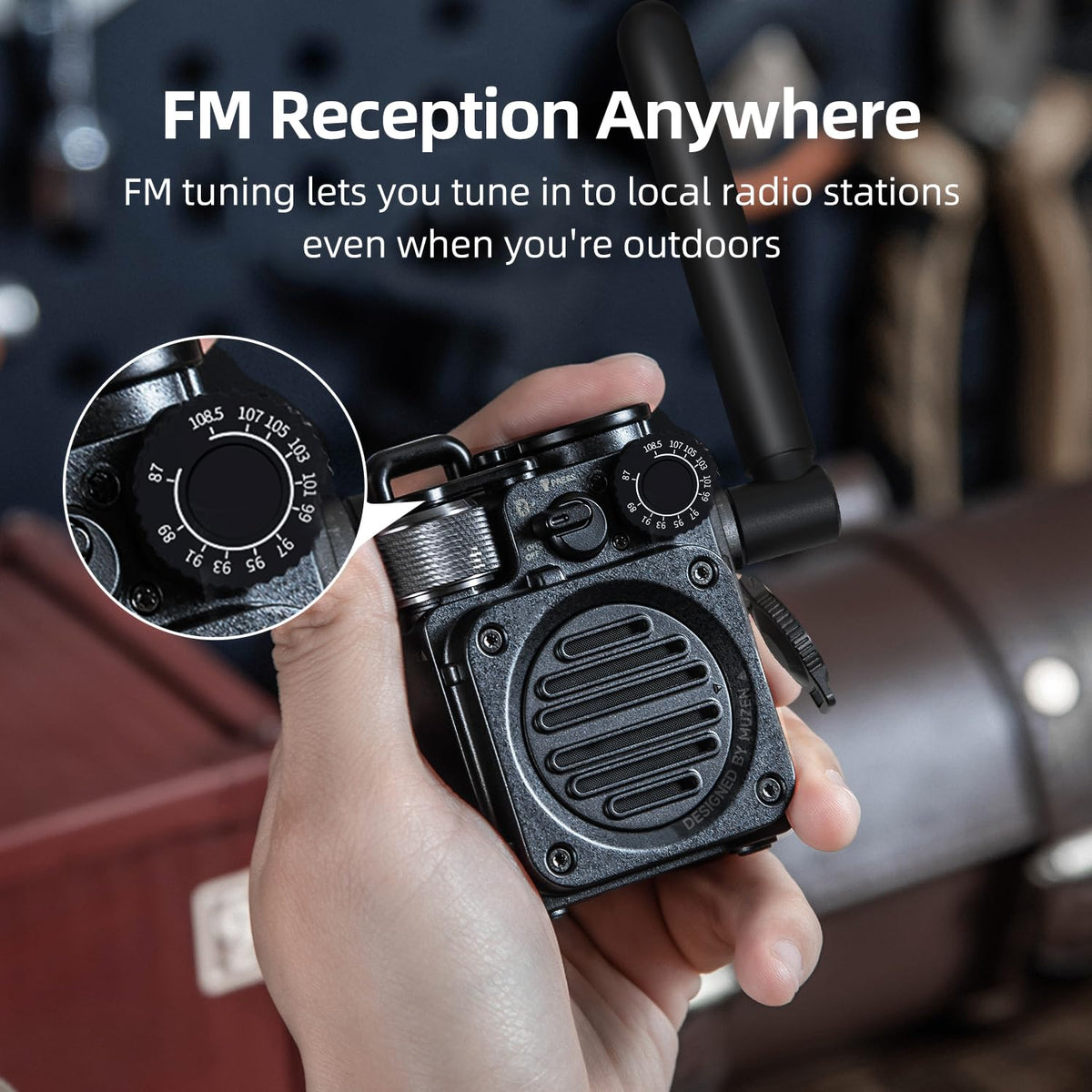 Portable Wireless Bluetooth Speaker with FM Radio W326650