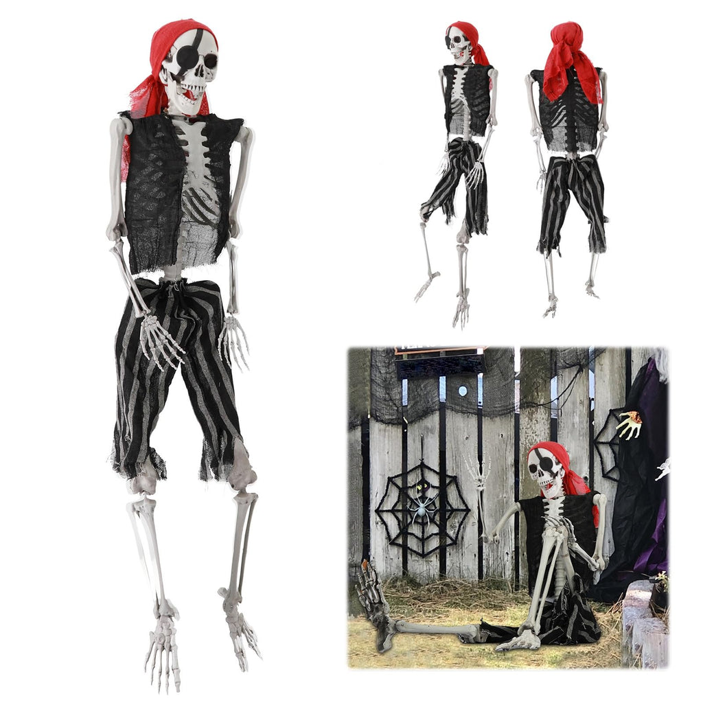 5.4Ft Poseable Skeleton with Movable Joints Z600