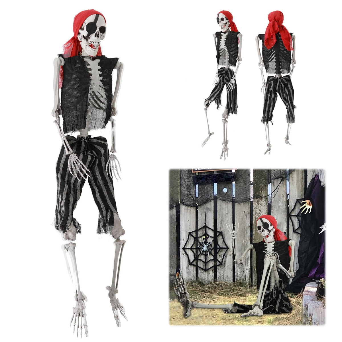 5.4Ft Poseable Skeleton with Movable Joints Z600