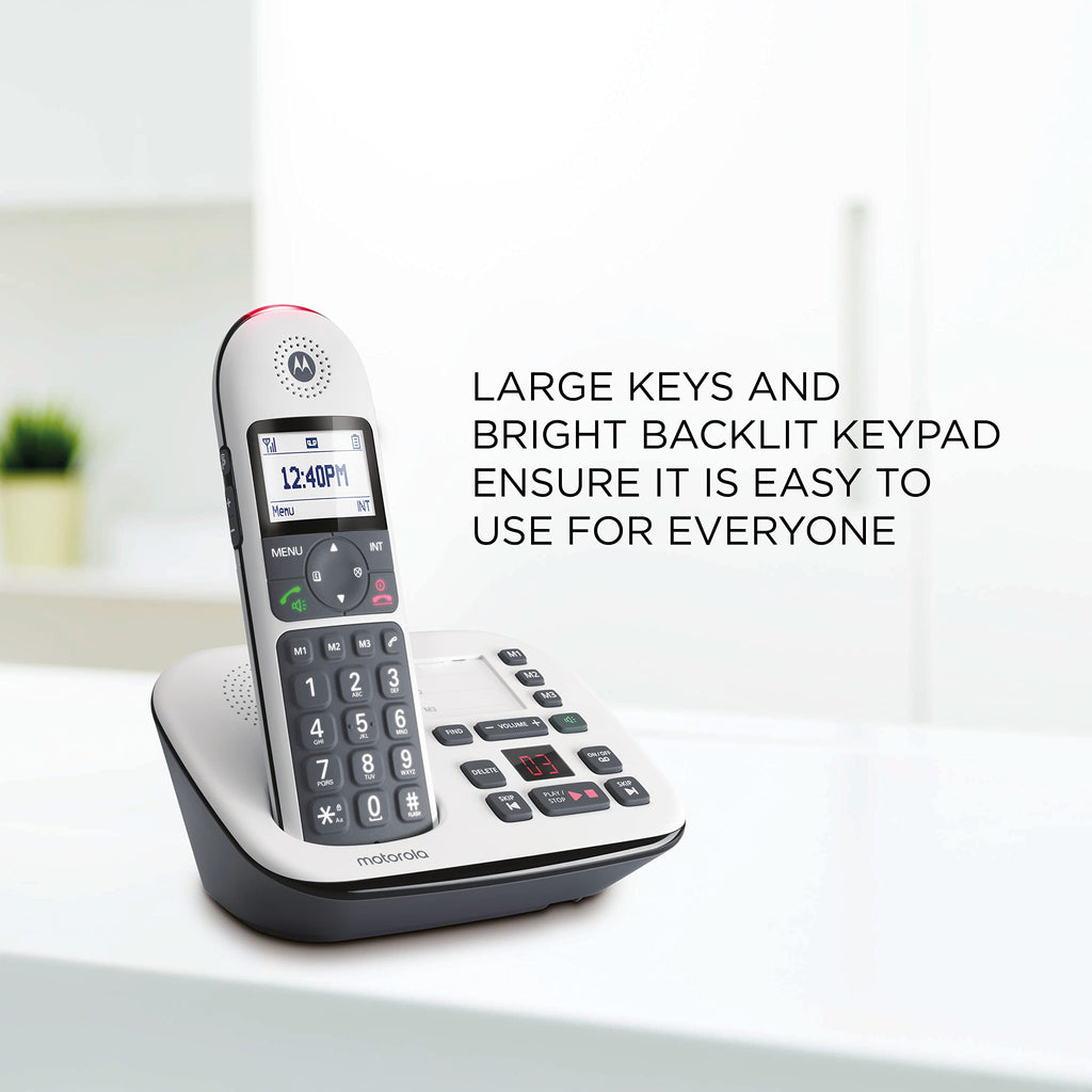 Digital Cordless Telephone with Answering Machine 4 Handsets DECT 6.0 L406