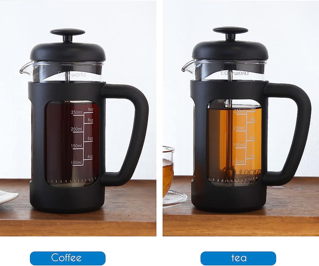 12 oz French Press Coffee Tea Maker with Measuring Coffee Spoon Q401