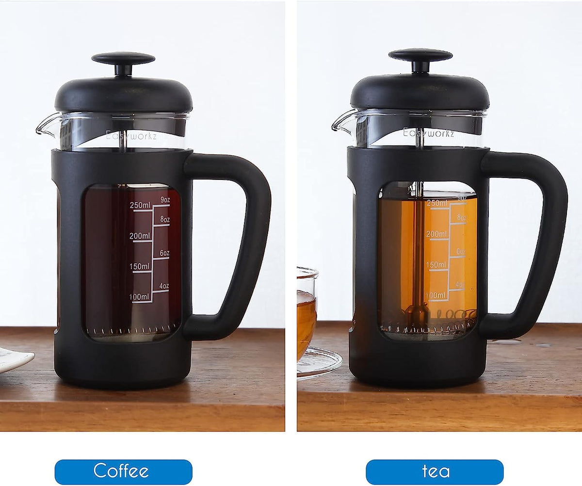 12 oz French Press Coffee Tea Maker with Measuring Coffee Spoon Q401