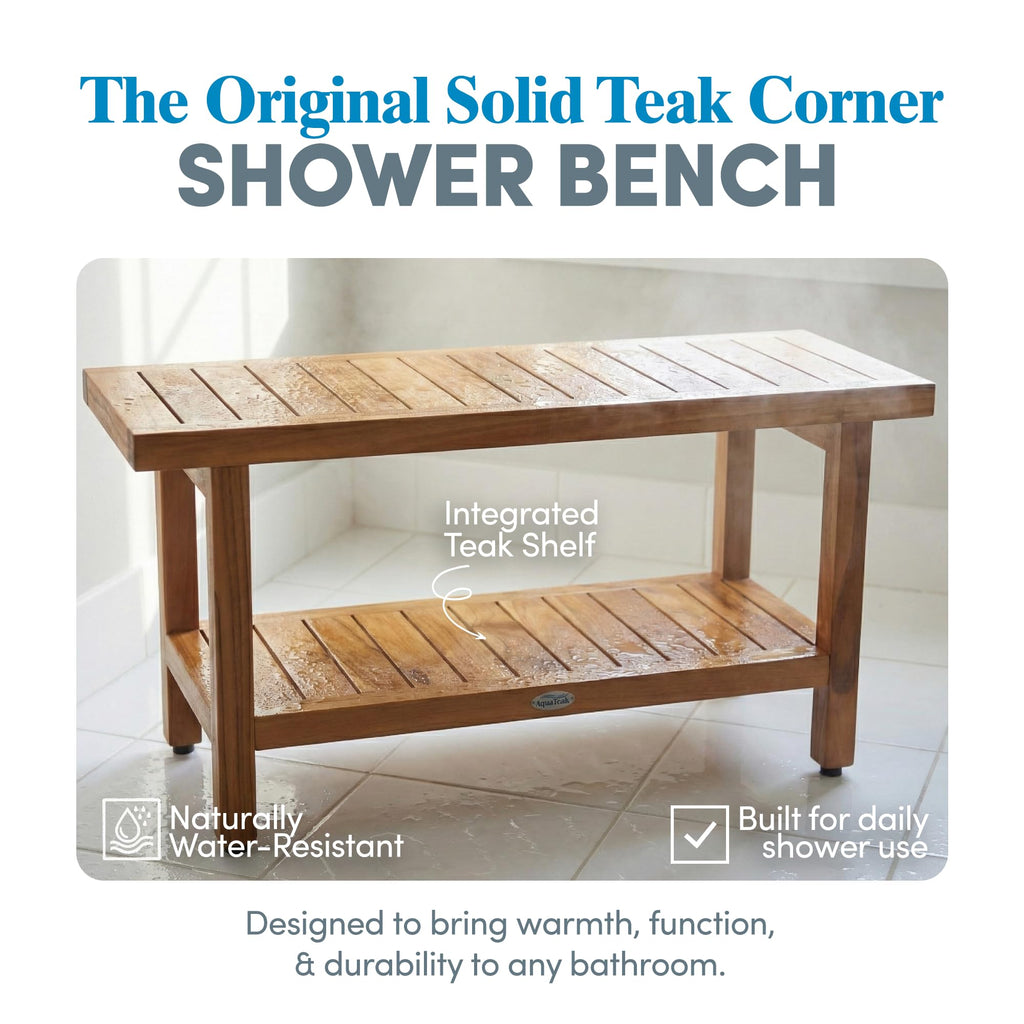 Teak Shower Bench D774939