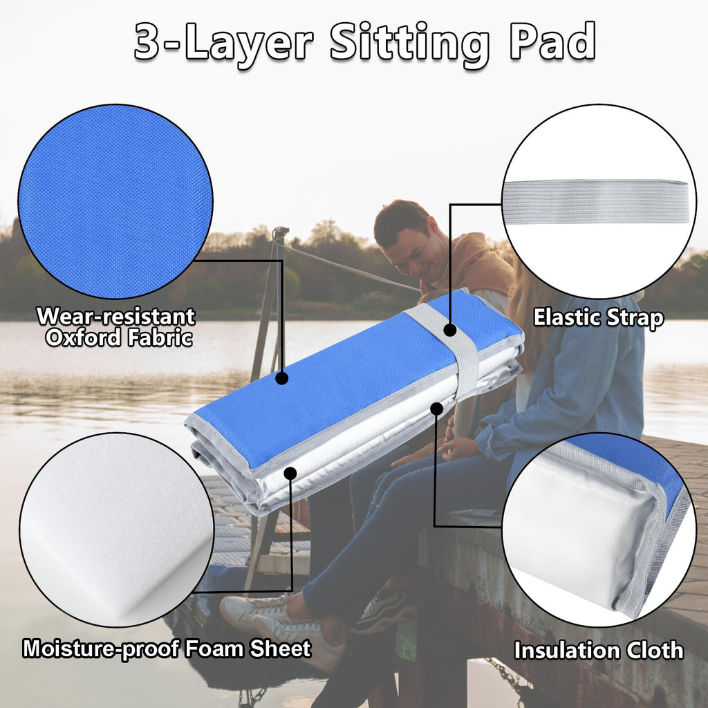 2 Pcs Foldable Foam Seat Cushion F345