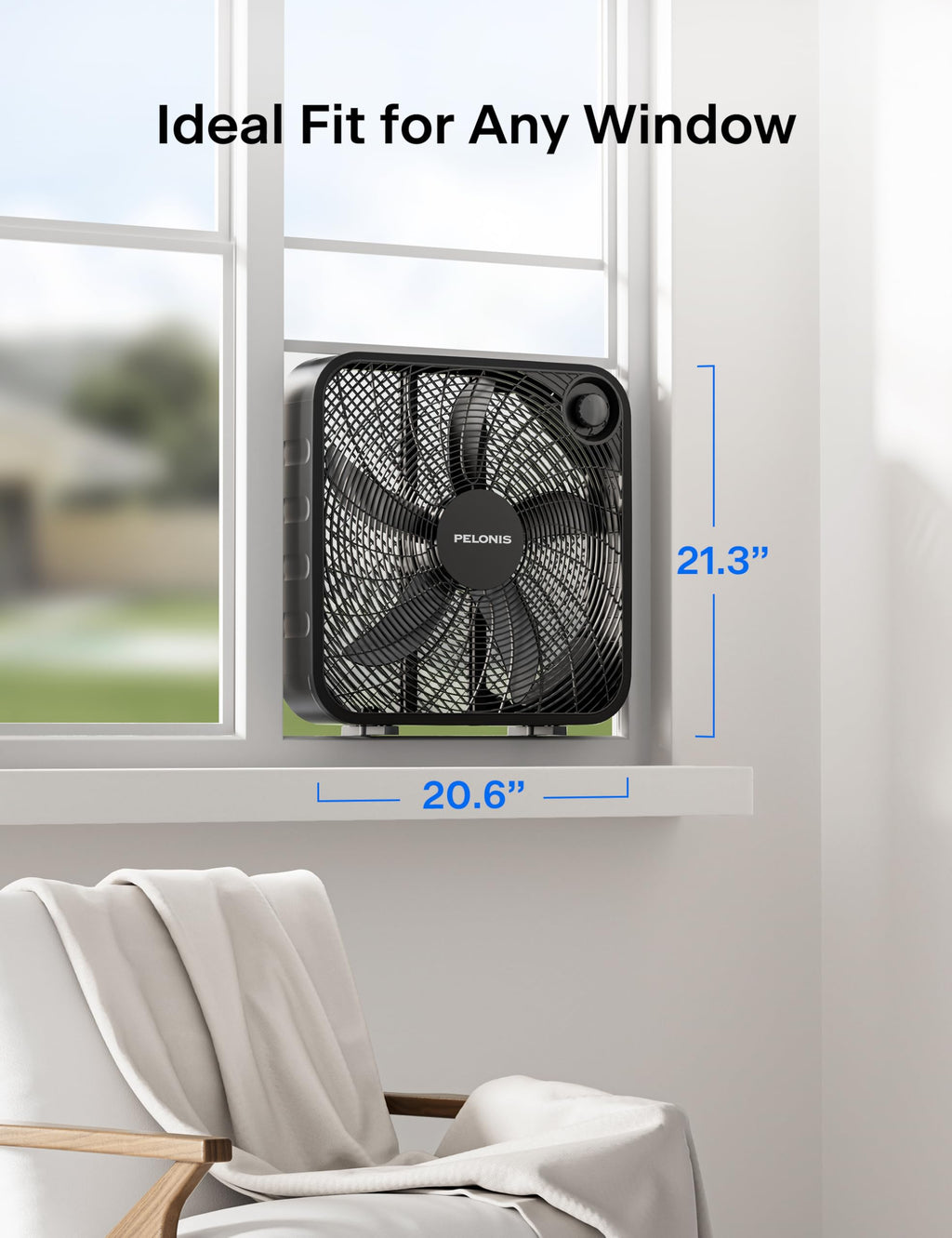 20 Inch 3 Speeds Box Fan W5190